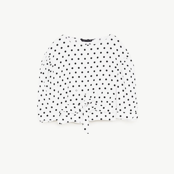 *SOLD ON MERC* ZARA Polka Dot Top - Picture 6 of 6